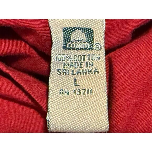 Vintage i.e. Relaxed Rust Red Button Up Top Size L Western Cowgirl - Picture 13 of 13